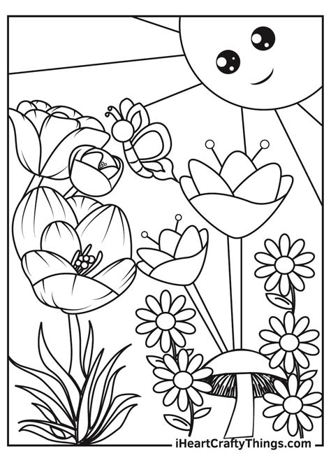 Coloring Pages Of Gardens