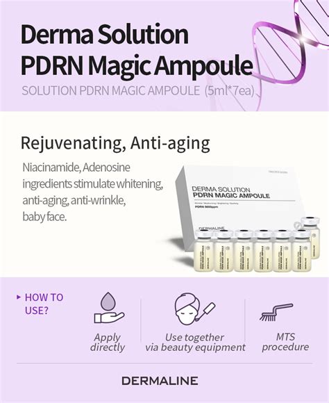 Derma Solution PDRN Magic Ampoule Dermaline Korea Salmon DNA