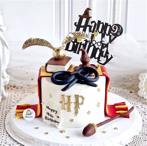 Wizard Happy Birthday Cake Topper Glitter Wizard Cake Pick Glitter