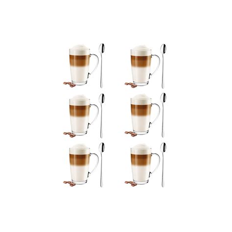 Szklanki Z Uchem Ml Glasmark Alex Do Herbaty Kawy Latte Macchiato