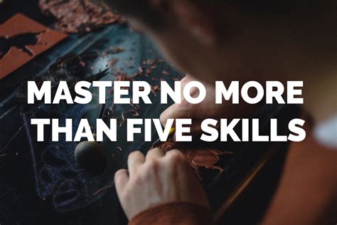 Master Skills | How to chose five skills to master | Became An Individual