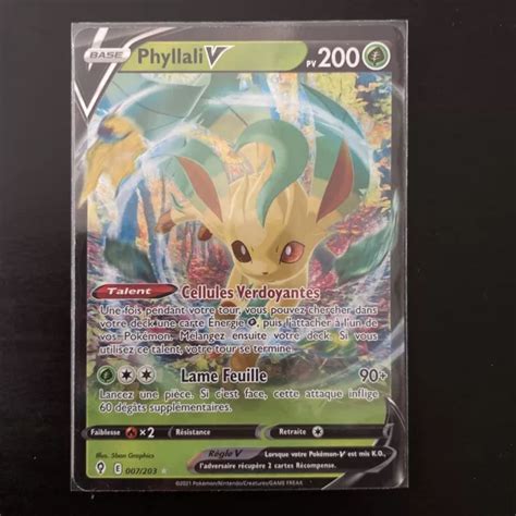 CARTE POKÉMON PHYLLALI V 007 203 EB07 Evolution Céleste EUR 1 50