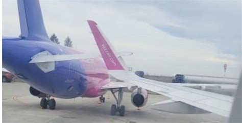 Incident între două avioane Wizz Air Accidentul petrecut la sol a