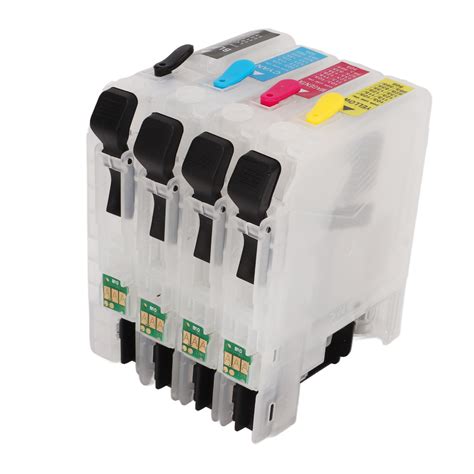 Ink Cartridges Compatible Refill Replacement With Permanent Chip 4 Colors For Inkjet Printer