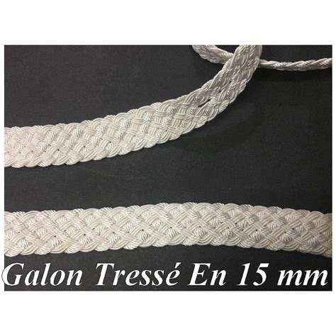 Galon Ruban Tress En Mm Blanc Au M Tre Couture Galon Et Ruban