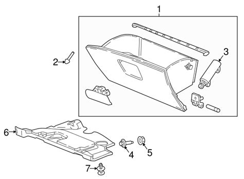 Gm Instrument Panel Compartment Door Dampener Gm Parts Store