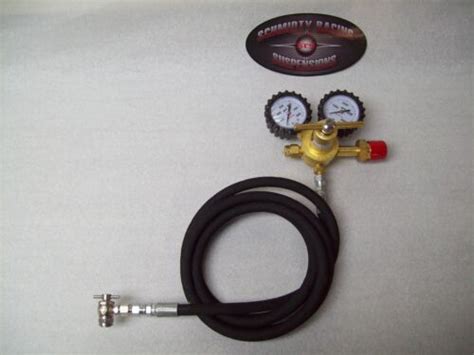 Nitrogen Regulator Shock Fill Kit 8 Hose 400 PSI No Loss Chuck Tool