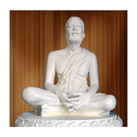 White Pure Marble Ramakrishna Statue For Home Temple Indoor At Rs