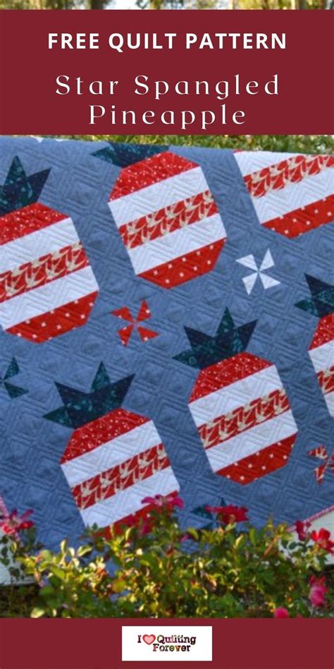 Star Spangled Pineapple Quilt Tutorial