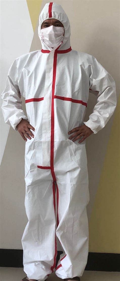 Safeguard Disposable Non Woven Isolation Preventative Coverall White