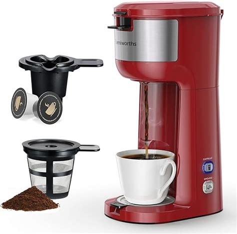 Famiworths Single Serve Coffee Maker For K Cup And Ground Coffee 6 To 14 Oz Brew