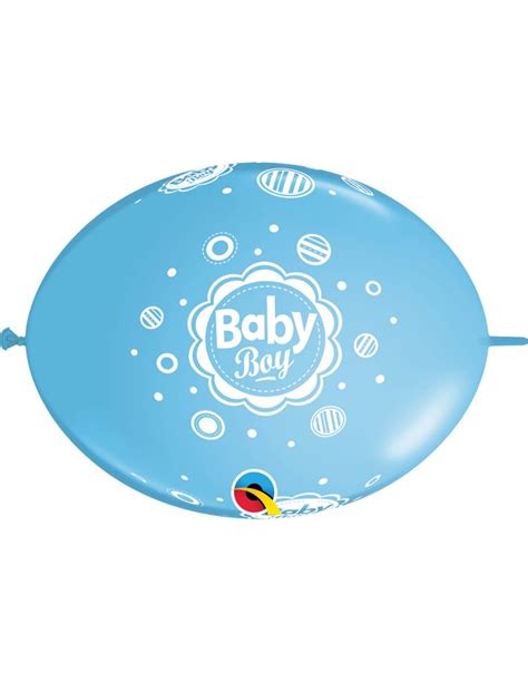 Globos Baby Boy Dots Quick Link 30cm Azul Baby