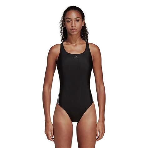 Adidas Infinitex Fitness Athly 3 Stripes Swimsuit Black Swiminn