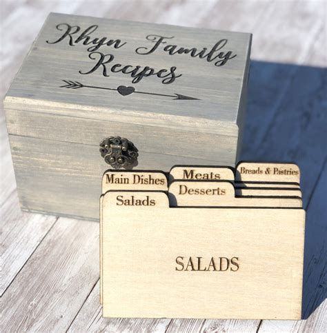 recipe card box - recipe card holder - recipe box bridal shower gift – Country Barn Babe