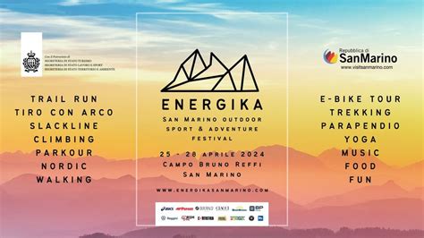 ENERGIKA San Marino 2024 Outdoor Sport Aventure Festival Unione