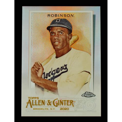 Jackie Robinson 2020 Topps Allen And Ginter Chrome Refractors 42