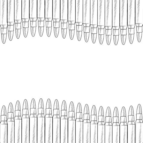 Rifle Bullet Drawing