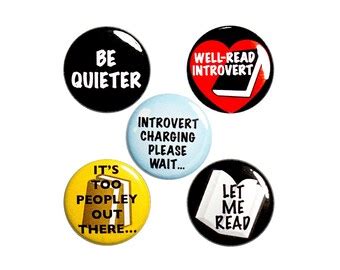 Introvert Buttons 5 Pack Of Backpack Pins Lapel Pins Cool Gift Etsy