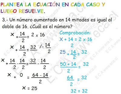 Matem Tica Eca De Ense Anza B Sica Ecuaciones Con Adici N Y Sustracci N