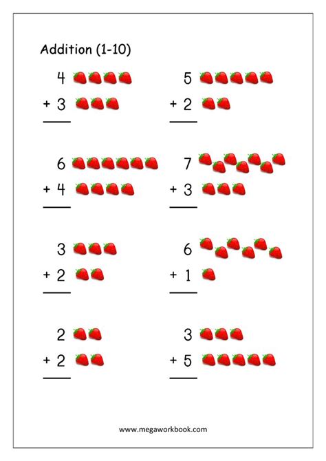 Addition 1 To 10 Worksheets