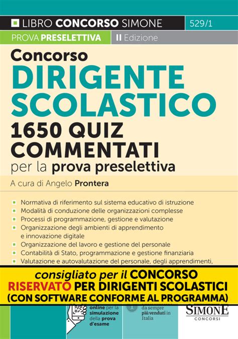 Manuale Concorso Dirigente Scolastico Edizioni Simone