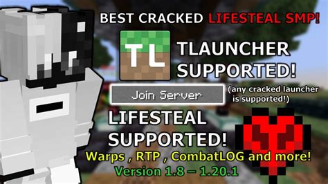 Best Cracked Lifesteal Smp Tlauncher Supported Youtube