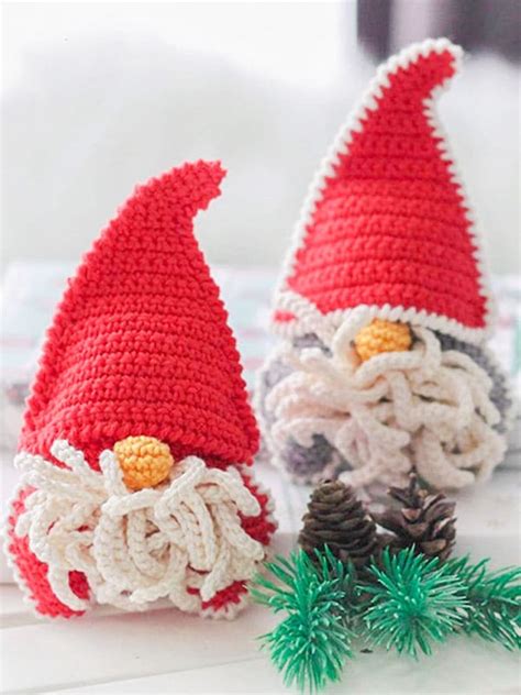 PATRÓN GRATIS Lindos Gnomos Navideños Juguete Amigurumi Crochetisimo