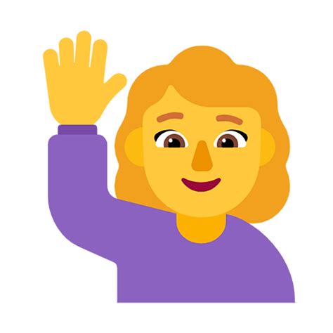 Emoji Mujer Con La Mano Levantada Copiar C Digo Del Emotic N El