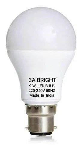 Pp Cool Daylight A Bright Watt B Round Dob Led Bulb White At Rs