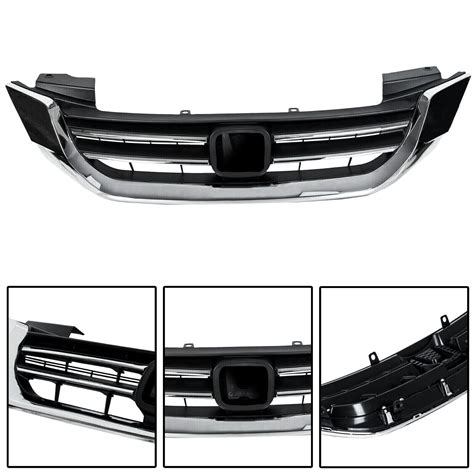 New Front Bumper Radiator Upper Chrome Grill For Honda Accord 2013 2014 2015 Ebay