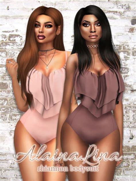 Rhiannon Bodysuit By Alainalina Sims 4 Kleinkind Sims 4 Kleider Kleidung Frauen