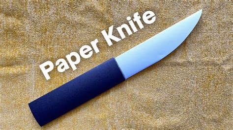 How To Make Paper Knife Easy Origami Paper Knife YouTube