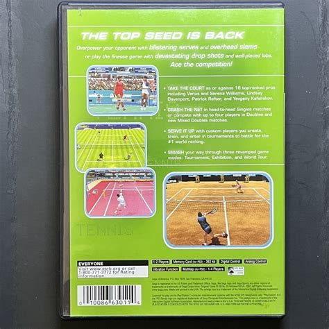 Sega Sports Tennis Sony Playstation 2 2002 10086630114 Ebay