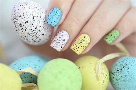 Nailstorming Happy Easter Speckled Eggs Nail Art VIDEO TUTORIAL