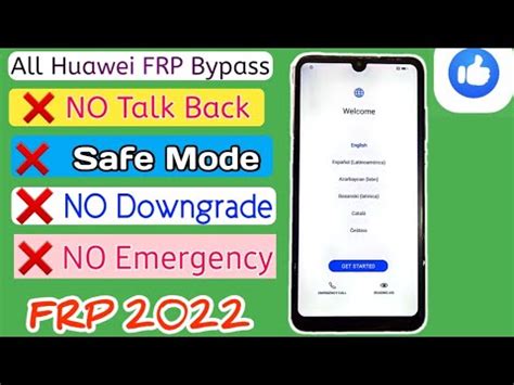 All Huawei Frp Bypass And One Click Emergency Backup Not Working Safe