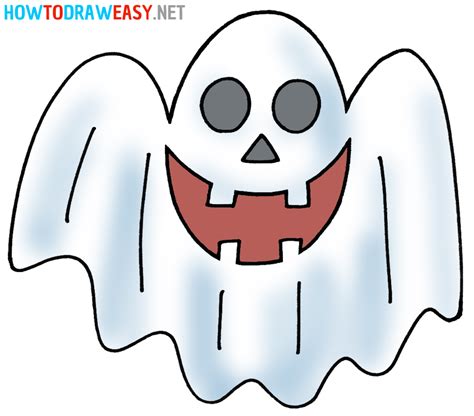 How To Draw A Ghost How To Draw Easy