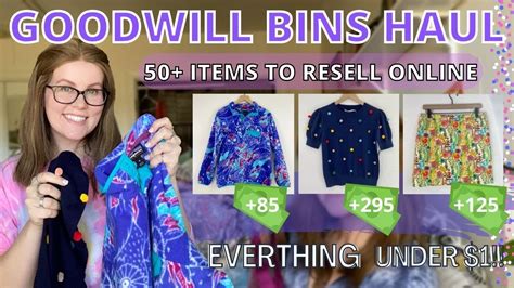 50 Item Goodwill Bins Thrift Outlet Haul Heres What I Found To Resell On Poshmark For Profit