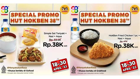 Promo Hokben 23 30 April 2023 Dapatkan Paket Hemat Serba Rp 38000