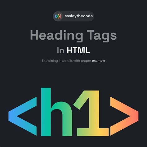 Explaining Html Headings In Detail With Example Tags In Html Catchy