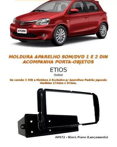 Moldura Painel Dvd Din Multim Dia Etios Black Piano Mercadolivre