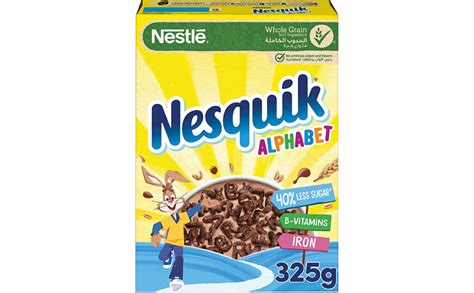 Nestle Nesquik Alphabets Chocolate Breakfast Cereal Made With Whole