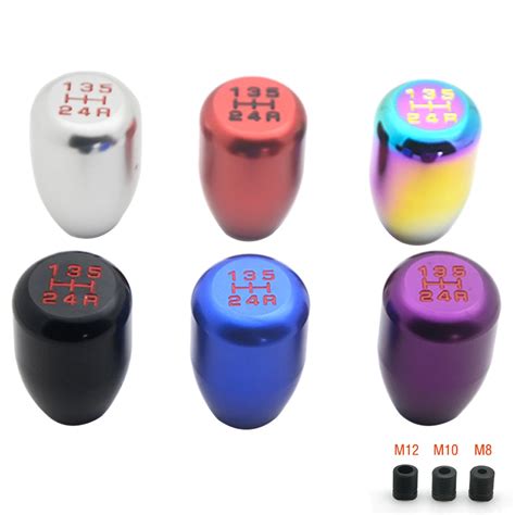 Universal Car Gear Shifter Knob 5 Velocidades Manual Autom Tico Liga