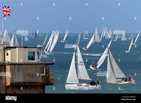 Round The Island Race Yacht Yachts Cowes Isle Of Wight England UK