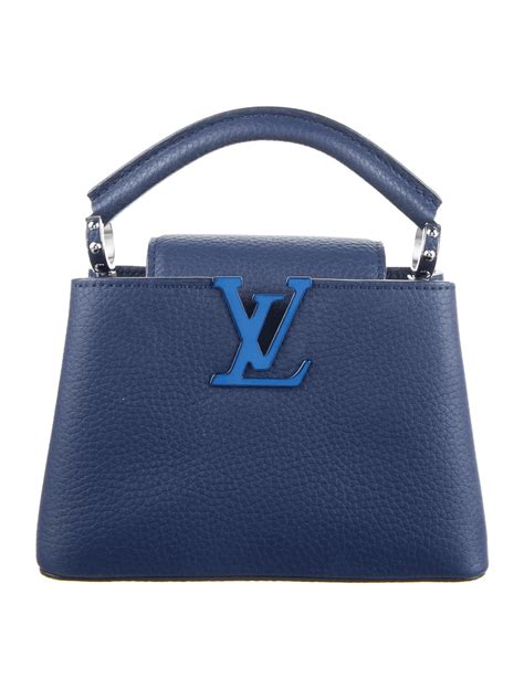 Louis Vuitton Louis Vuitton Blue Capucines Bag Shoplook