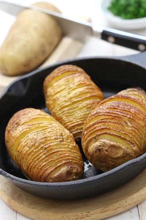 Hasselback Potatoes Swedish Food Stock Photo Image Of Restaurant