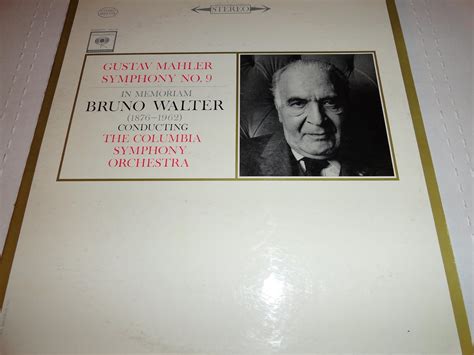 Amazon Bruno Walter Mahler Symphony In Memoriam Lp Set