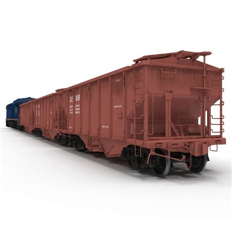 train es40dc csx blue 3d model