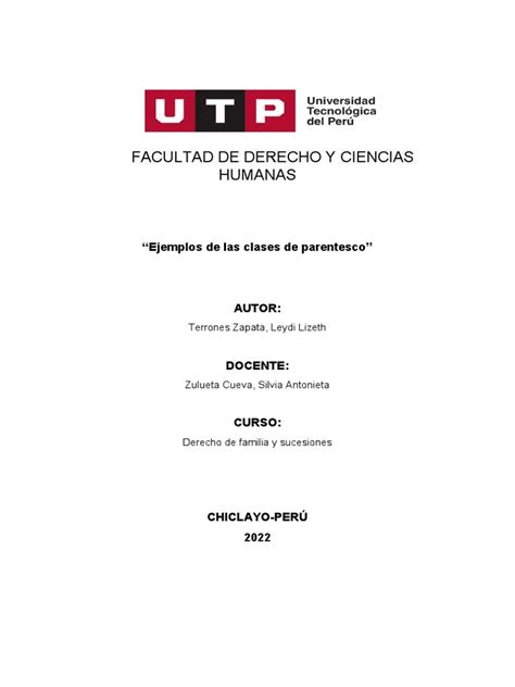 Ejemplos De Parentesco Pdf Parentesco Adopción