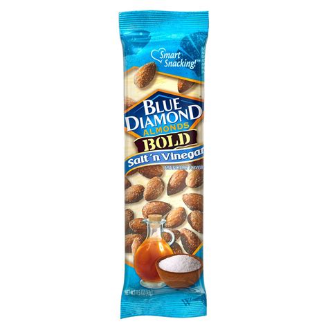 Blue Diamond Almonds Salt N Vinegar Flavored Snack Nuts Single Serve Bags 1 5 Oz