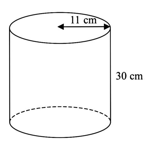 Solved The Diagram Shows A Solid Cylinder The Cylinder Has A Height